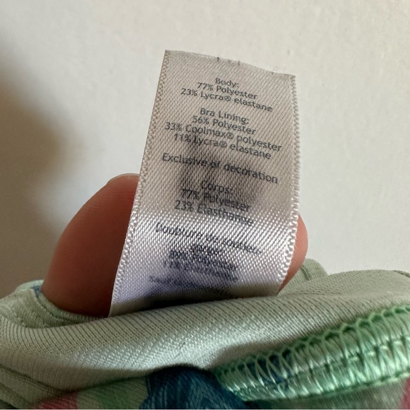 Ivivva by Lululemon Athletica Girls Chevron Teal Strappy Athletic Sports Bra - Picture 4 of 5